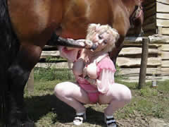 MILF fucks with a horse every day