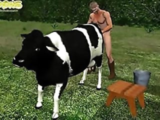 Man fucks with cow